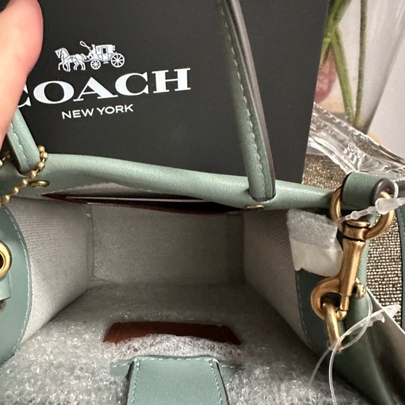 NWT Coach Mini Cashin Tote in Sage - Picture 8 of 14